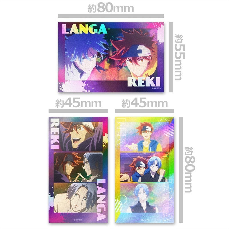 (Goods - Sticker) SK8 the Infinity Thumbnail Sparkle Sticker Set Reki & Langa