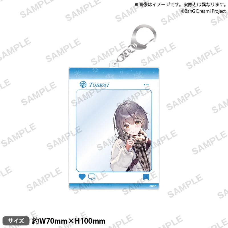 (Goods - Keychain) BanG Dream! SNS-Style Acrylic Keychain Winter Travel Ver. Tomoro Takamatsu