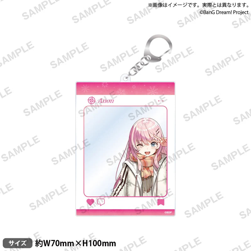 (Goods - Keychain) BanG Dream! SNS-Style Acrylic Keychain Winter Travel Ver. Anon Chihaya
