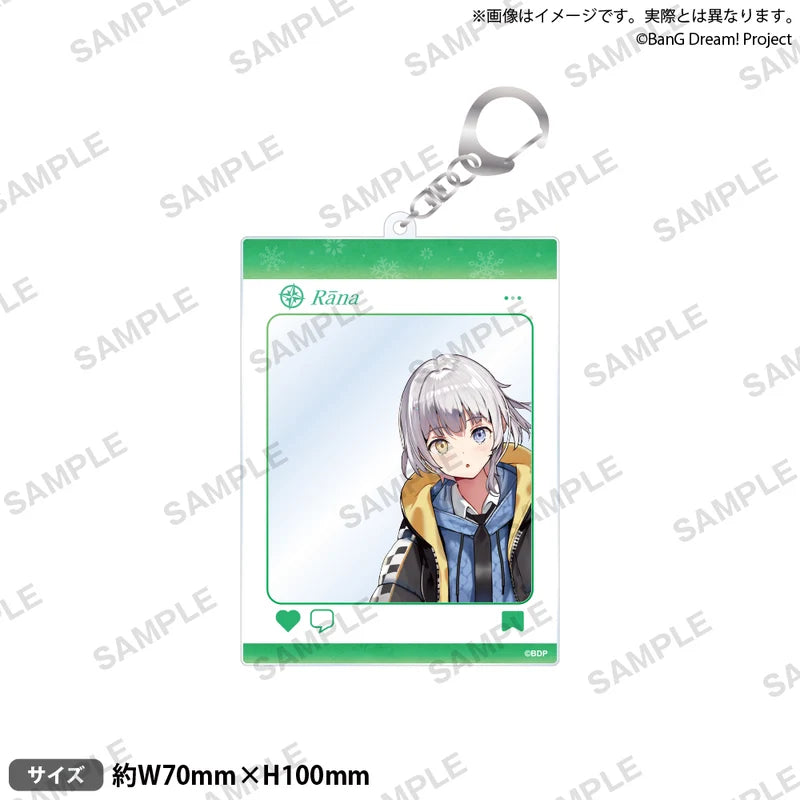 (Goods - Keychain) BanG Dream! SNS-Style Acrylic Keychain Winter Travel Ver. Rana Kaname