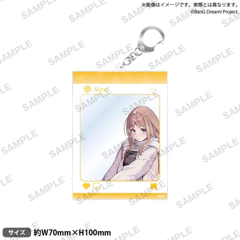 (Goods - Keychain) BanG Dream! SNS-Style Acrylic Keychain Winter Travel Ver. Soyo Nagasaki