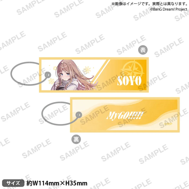 (Goods - Keychain) BanG Dream! Flight Tag Keychain Winter Travel Ver. Soyo Nagasaki