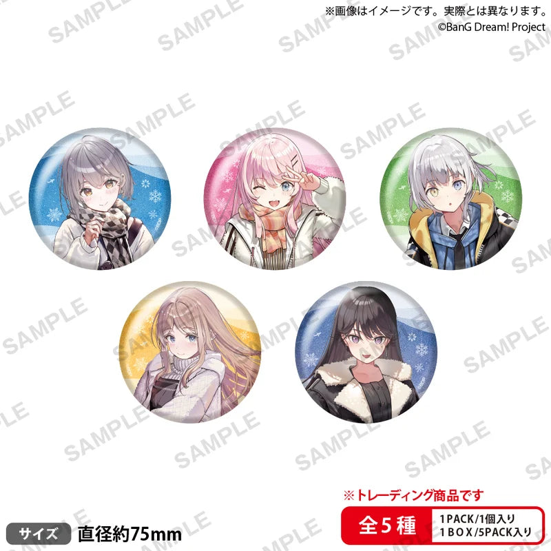 (Goods - Badge) BanG Dream! Big Hologram Badge Winter Travel Ver. (Blind Box -Single)