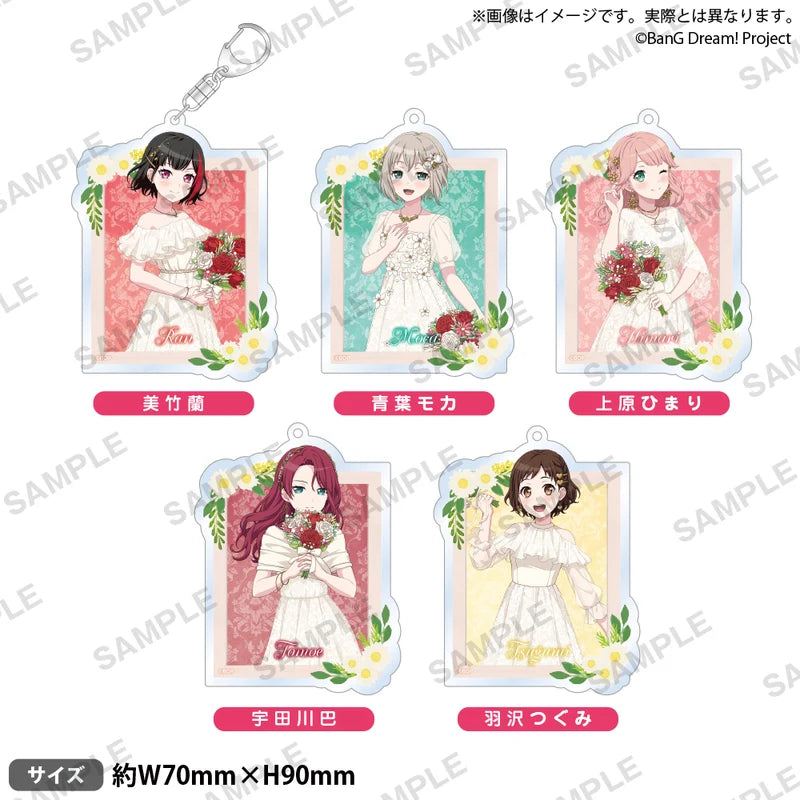 (Goods - Keychain) BanG Dream! Afterglow Acrylic Keychain Flower Garden Ver. (5 Types)