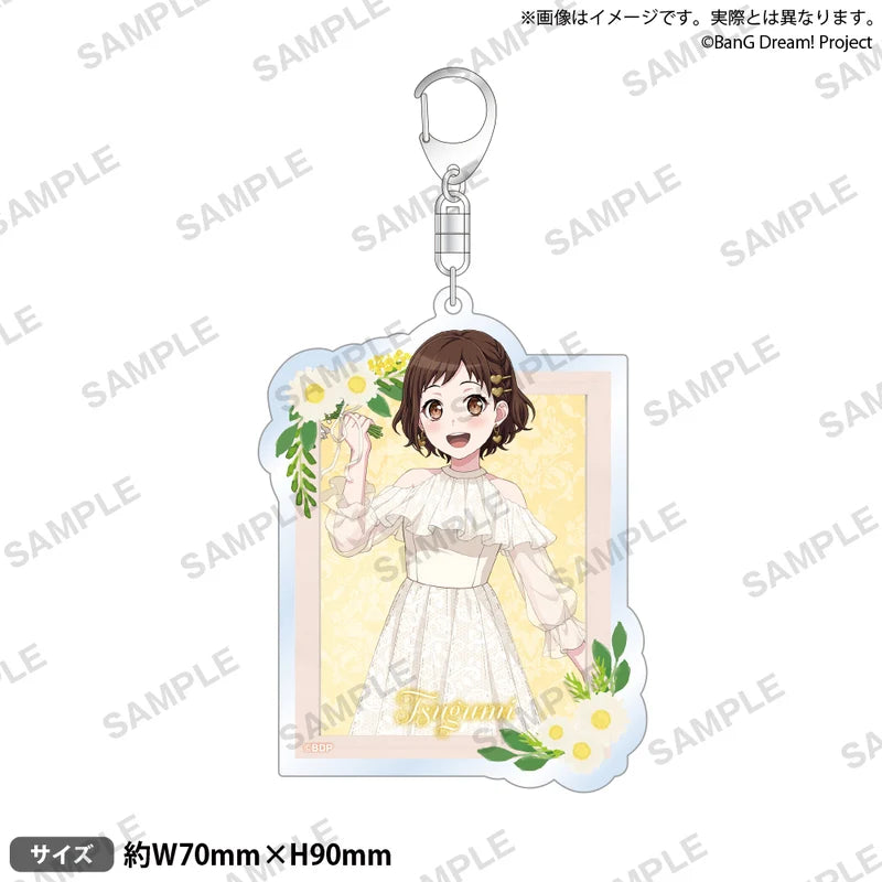 (Goods - Keychain) BanG Dream! Afterglow Acrylic Keychain Flower Garden Ver. (5 Types)