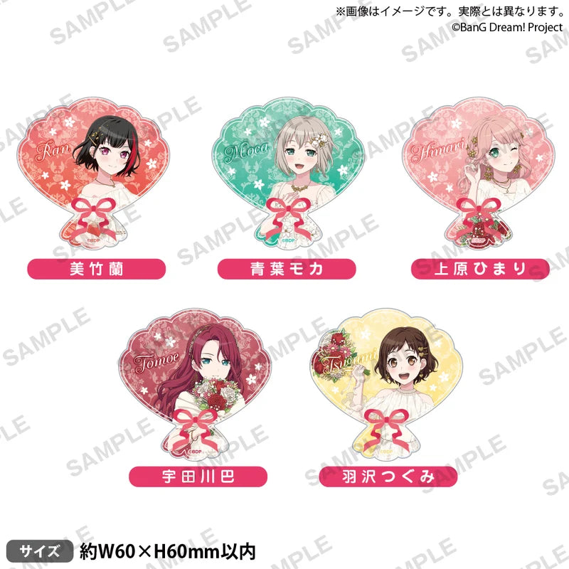 (Goods - Badge) BanG Dream! Afterglow Acrylic Badge Flower Garden Ver. (5 Types)