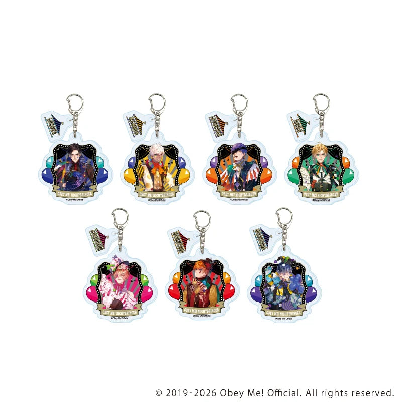 (Goods - Keychain) Obey Me! Nightbringer Acrylic Keychain with Parts 02 (Blind Box -Single)