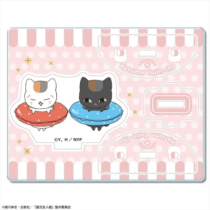 (Goods - Acrylic Stand) [Natsume's Book of Friends] Yuratto Acrylic Figure Ver. 2 Design05 (Nyanko Sensei & Kuro Nyanko)