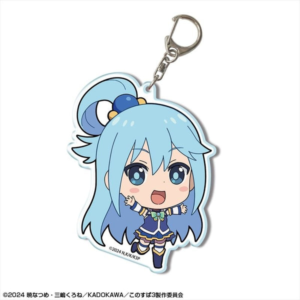 na出品　グッズ KonoSuba!] Big Acrylic Keychain Design 02 (Aqua) | animate USA