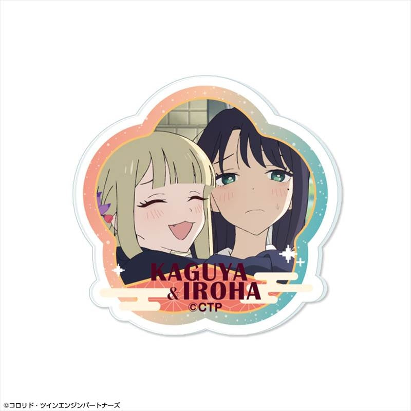 (Goods - Badge) Cosmic Princess Kaguya! Acrylic Badge 18 Kaguya & Iroha Sakayori: Real World