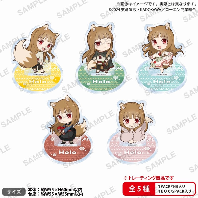 (Goods - Acrylic Stand) [Spice and Wolf] merchant meets the wise wolf Lots of Holo Trading Acrylic Stand (Blind Box -Single)