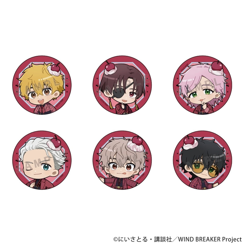 [※Blind](1BOX=6)(Goods - Badge) WIND BREAKER Trading Button Badge (Whipped Cream & Cherry /ver. B)(Blind Box -Single)