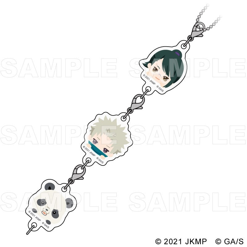 [Jujutsu Kaisen] The Movie 0 Chokotte! 3-in-a-row Acrylic Keychain (Maki, Toge, Panda)