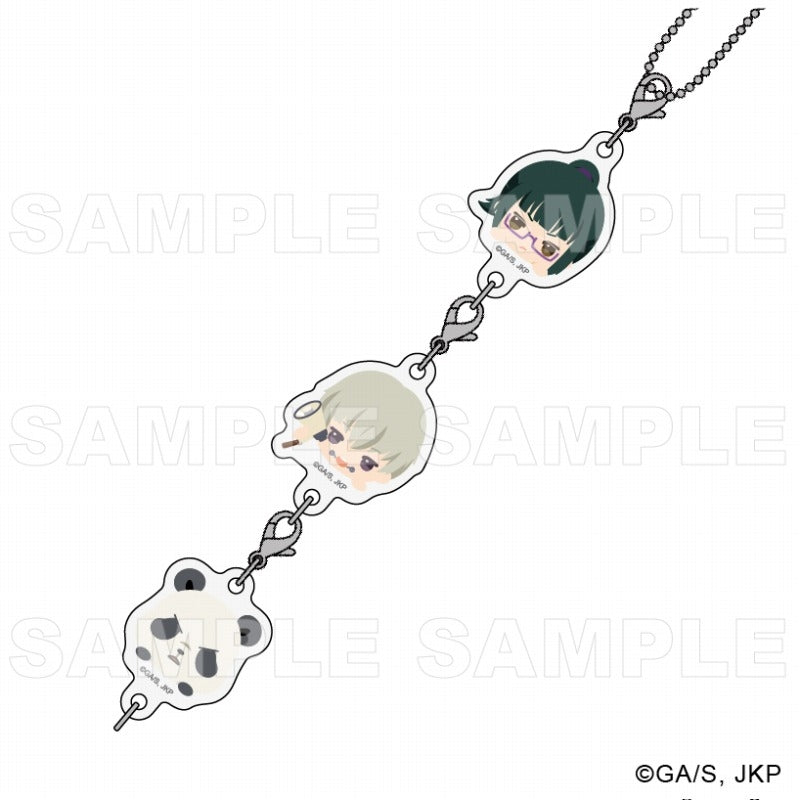 (Goods - Keychain) Jujutsu Kaisen Chokotte! Multi-Part Acrylic Keychain Shibuya Incident (Maki, Inumaki, Panda)