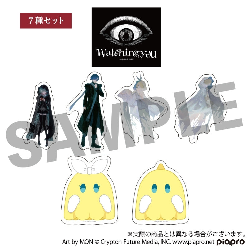 (Goods - Sticker) VOCALOID STEAKA Watching you Hatsune Miku x Obaken Afterparty mememe Sticker Set