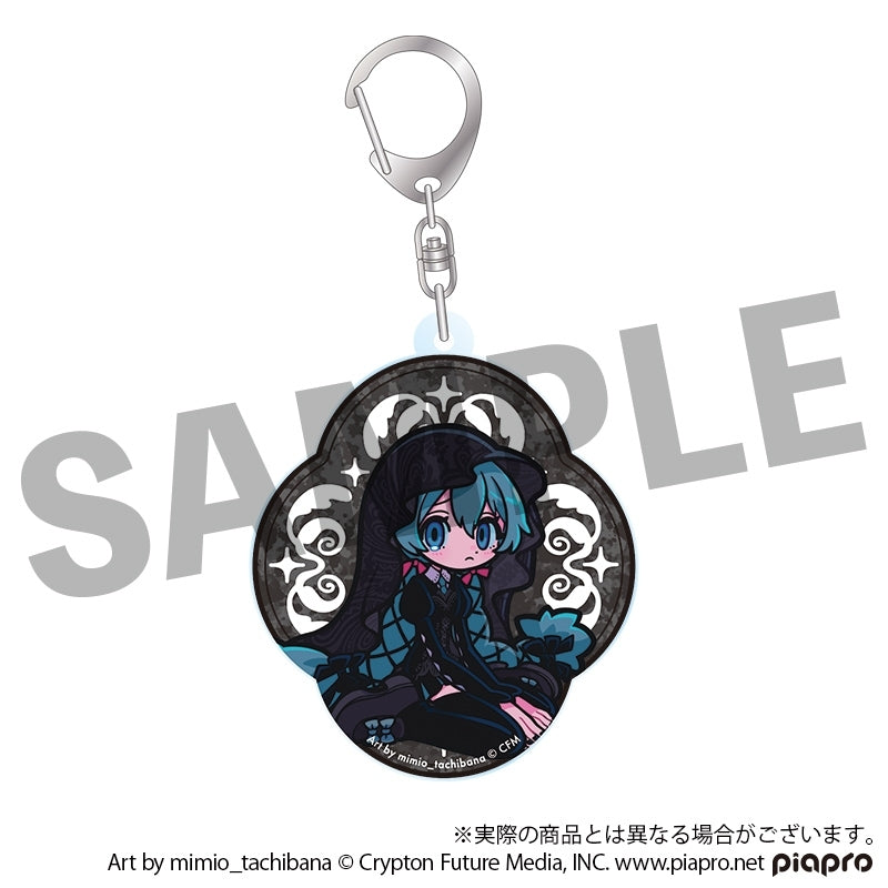 (Goods - Key Chain) VOCALOID STEAKA Watching you Hatsune Miku x Obaken Afterparty Chibi Acrylic Key Chain Zero