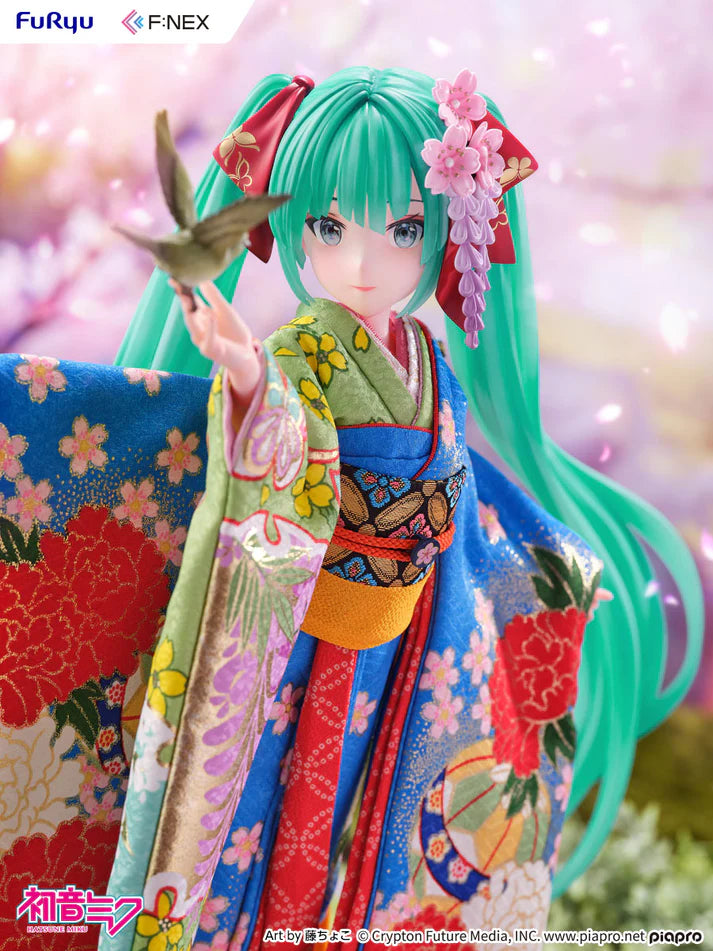 (1/4 Scale Fgure) VOCALOID Yoshitoku x F:NEX Hatsune Miku: Japanese Doll