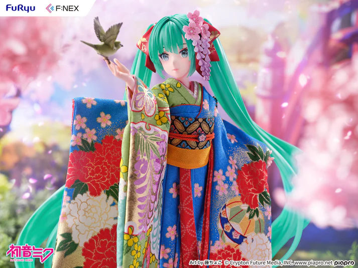 (1/4 Scale Fgure) VOCALOID Yoshitoku x F:NEX Hatsune Miku: Japanese Doll