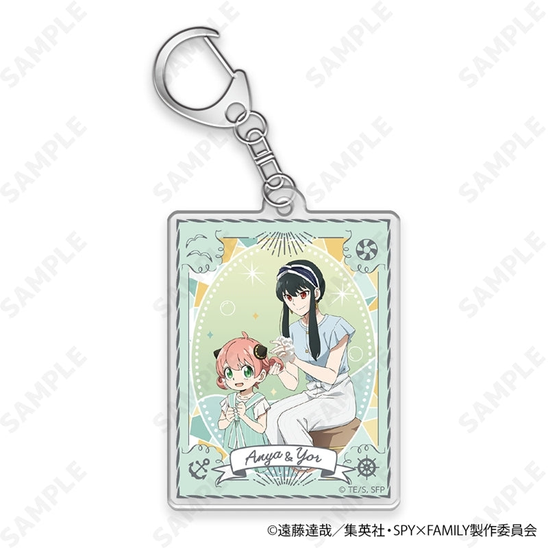 (1BOX=8)(Goods - Keychain) TV Anime SPY x FAMILY Trading Acrylic Keychain [Summer Outing](Blind Box -Single)
