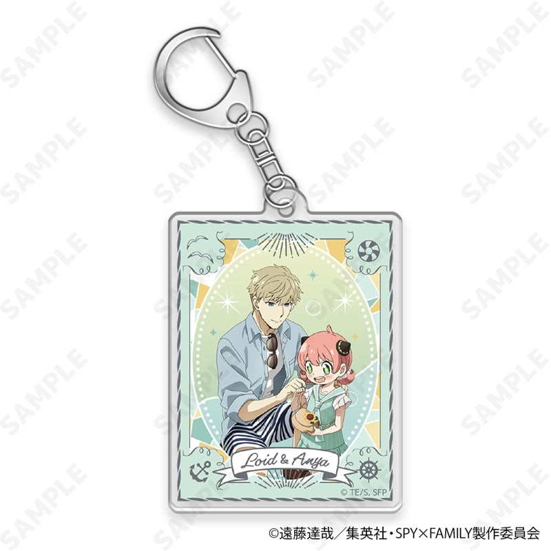 (1BOX=8)(Goods - Keychain) TV Anime SPY x FAMILY Trading Acrylic Keychain [Summer Outing](Blind Box -Single)
