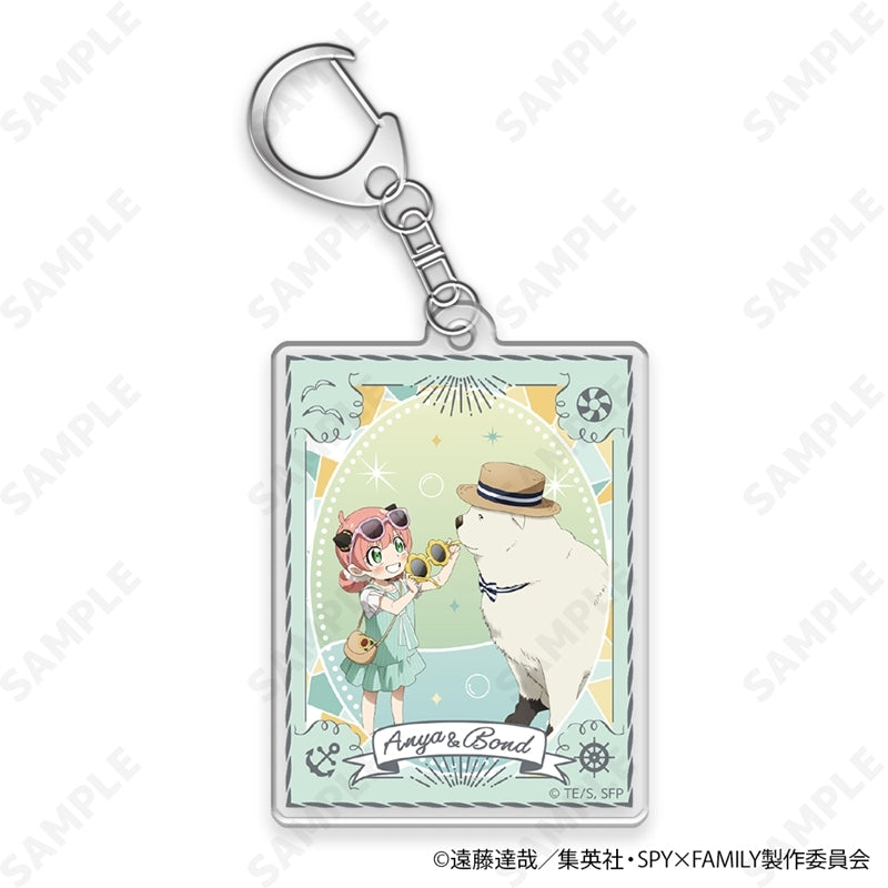 (1BOX=8)(Goods - Keychain) TV Anime SPY x FAMILY Trading Acrylic Keychain [Summer Outing](Blind Box -Single)