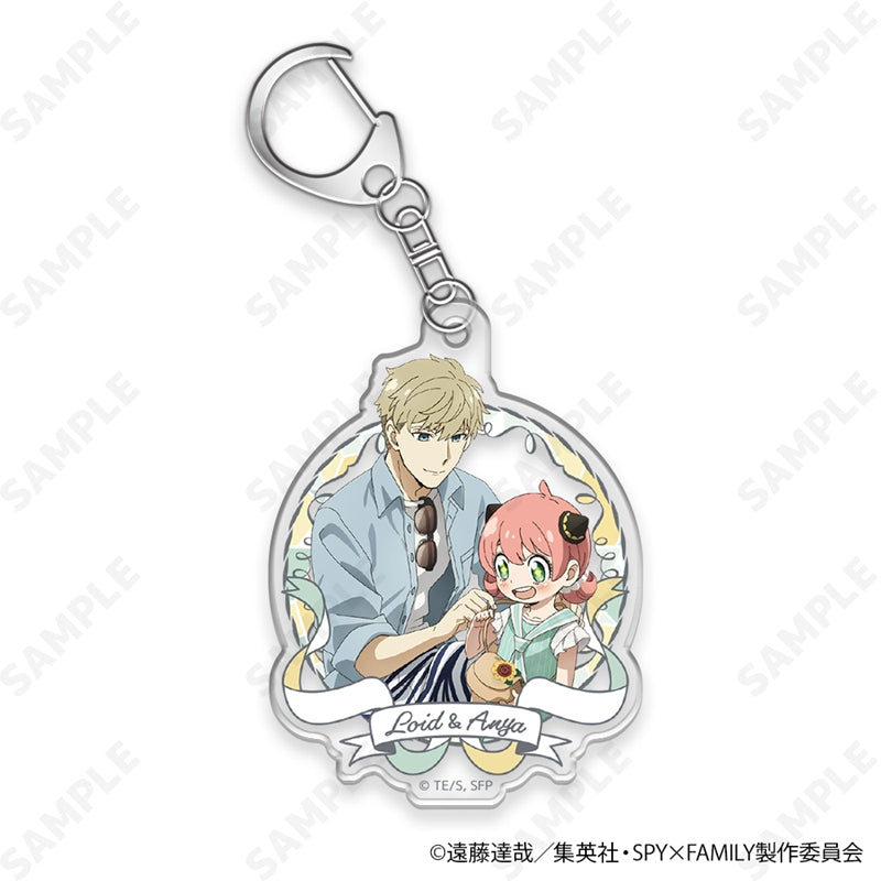 (1BOX=8)(Goods - Keychain) TV Anime SPY x FAMILY Trading Acrylic Keychain [Summer Outing](Blind Box -Single)