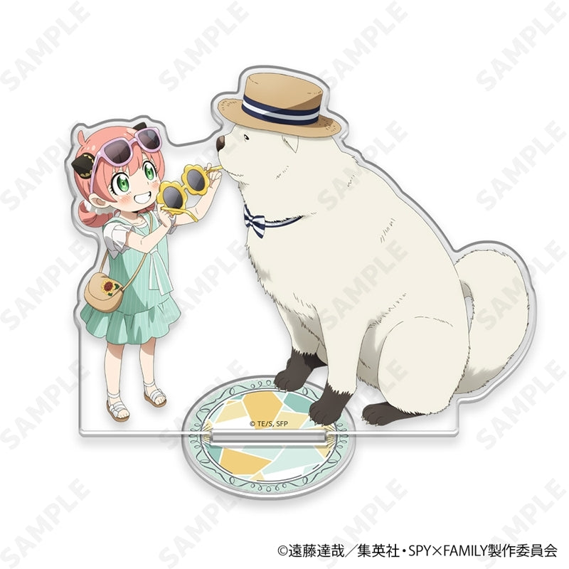 (Goods - Acrylic Stand) TV Anime SPY x FAMILY Acrylic Stand 4. Anya & Bond [Summer Outing]