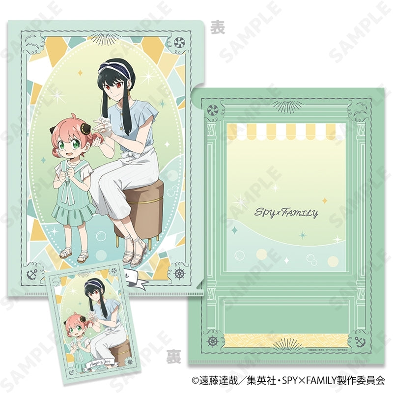 (Goods - Set) TV Anime SPY x FAMILY Clear File & Bromide Set 2. Anya & Yor [Summer Outing]