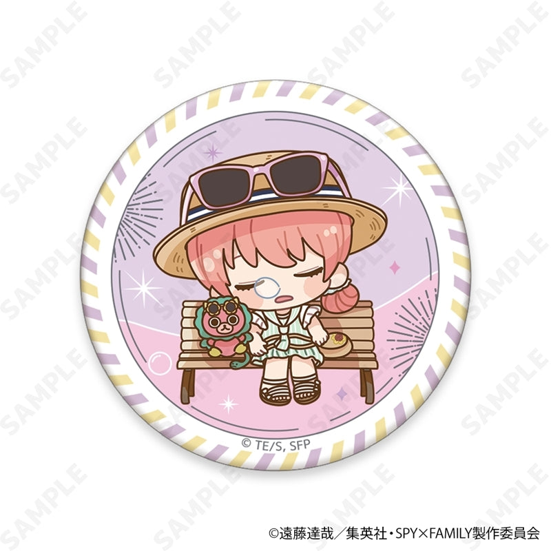 (1BOX=6)(Goods - Badge) TV Anime SPY x FAMILY Trading Button Badge Chibi ver. [Summer Outing](Blind Box -Single)