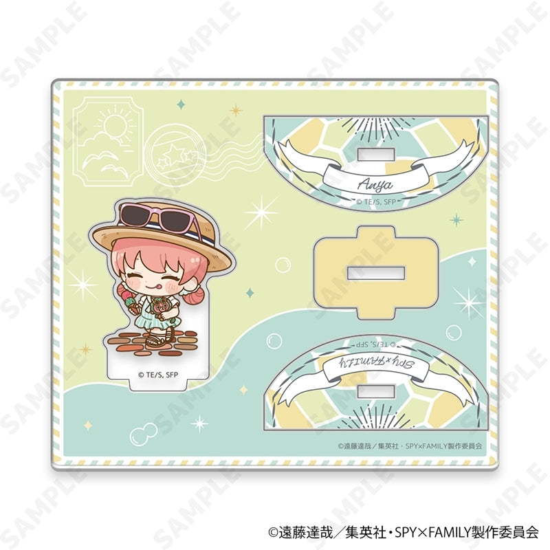 (Goods - Acrylic Stand) TV Anime SPY x FAMILY Yuratsun Acrylic Stand Chibi ver. 1. Snacking & Strolling [Summer Outing]