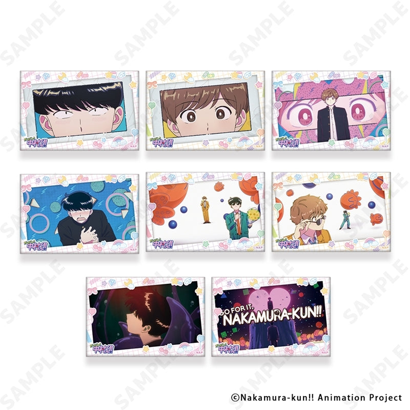 (1BOX=8)(Goods - Badge) TV Anime Go for It, Nakamura! Trading Square Button Badge [Y2K](Blind Box -Single)