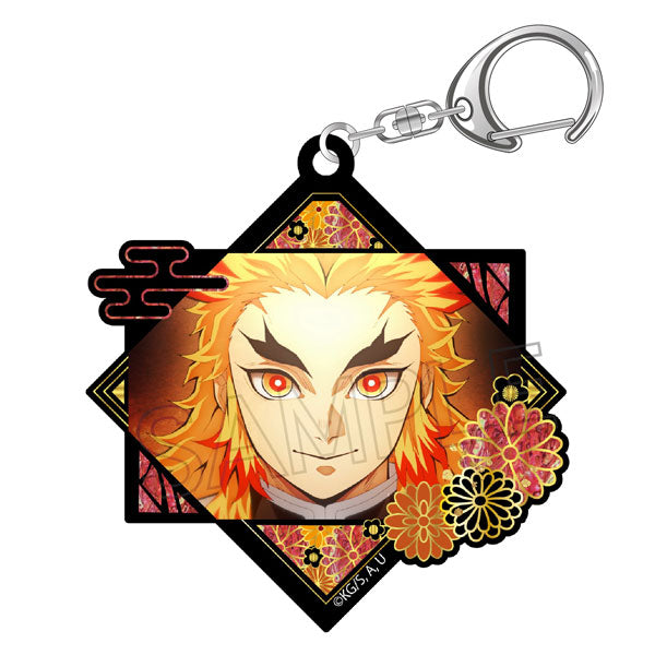 (Goods - Key Chain) Demon Slayer: Kimetsu no Yaiba Raden style Series Vol. 3 Acrylic Key Chain Kyojuro Rengoku