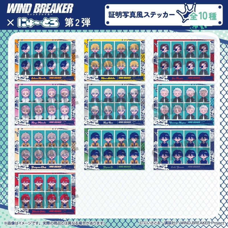 (Goods - Sticker) WIND BREAKER TV Anime Newtoro Vol.2 ID Photo Style Sticker A Haruka Sakura