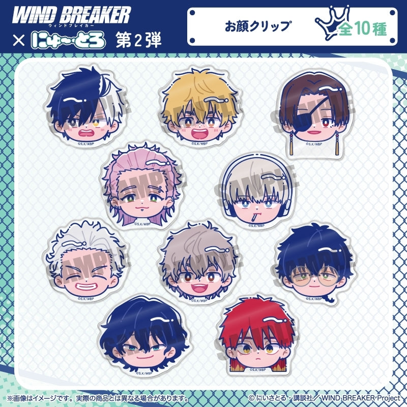 (Goods - Hair Accessory) WIND BREAKER TV Anime Newtoro Vol.2 Face Clip A Haruka Sakura