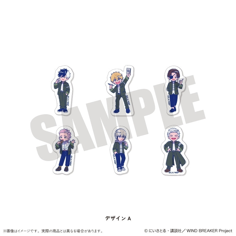 (Goods - Sticker) WIND BREAKER TV Anime Newtoro Vol.2 Sticker Flakes Set A