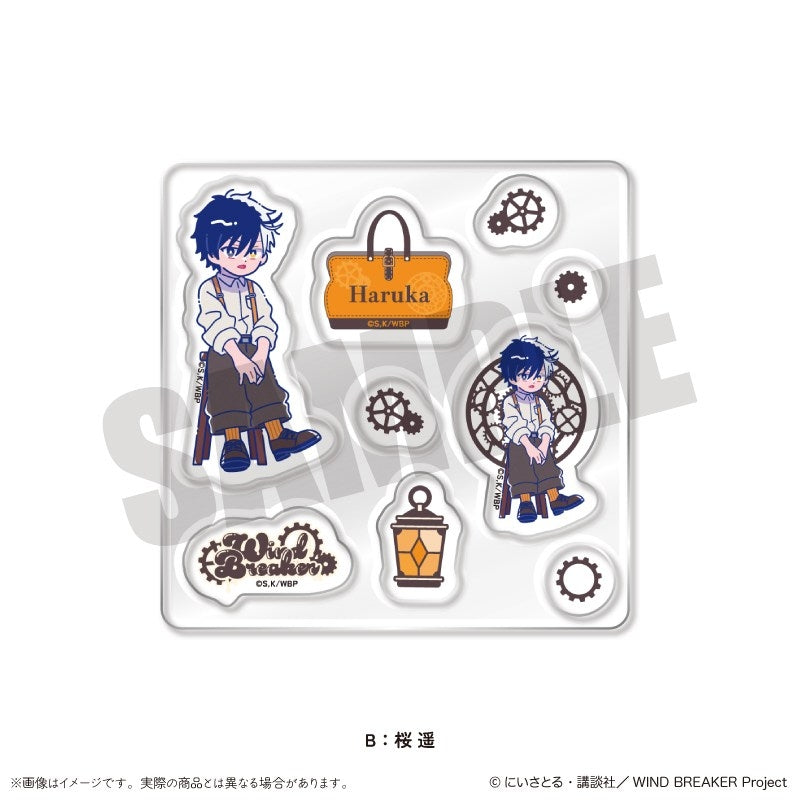 (Goods - Sticker) WIND BREAKER Newtro Birthday Custom Sticker Sheet Sakura B
