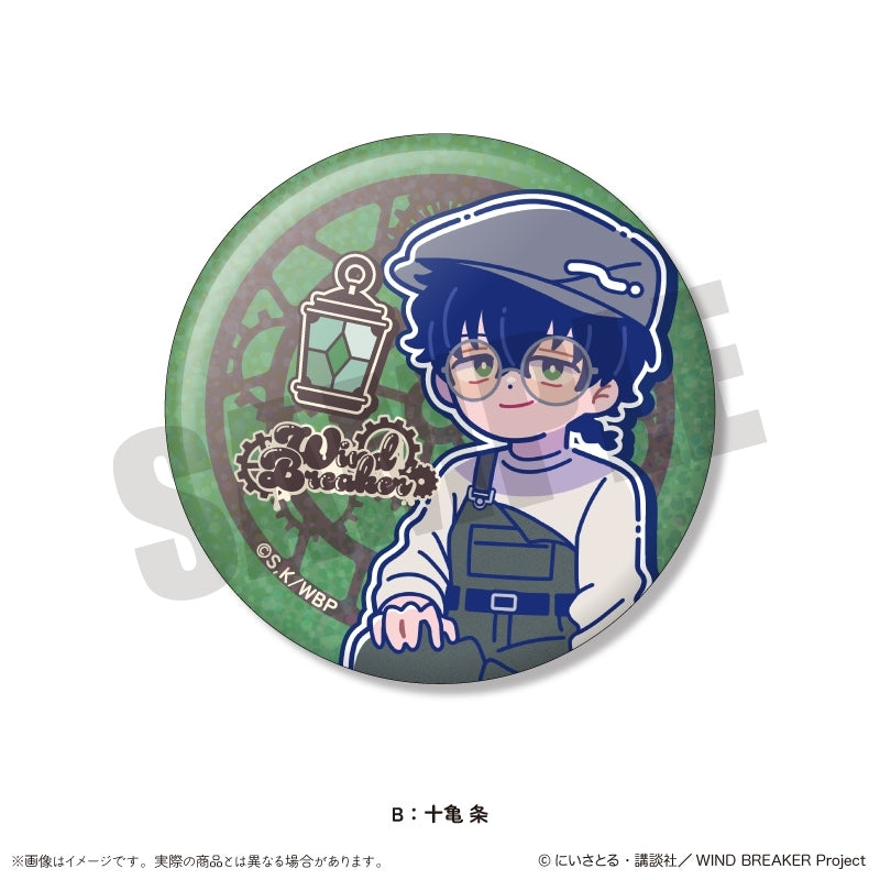 (Goods - Badge) WIND BREAKER Newtro Birthday Glitter Can Badge Jo Togame B