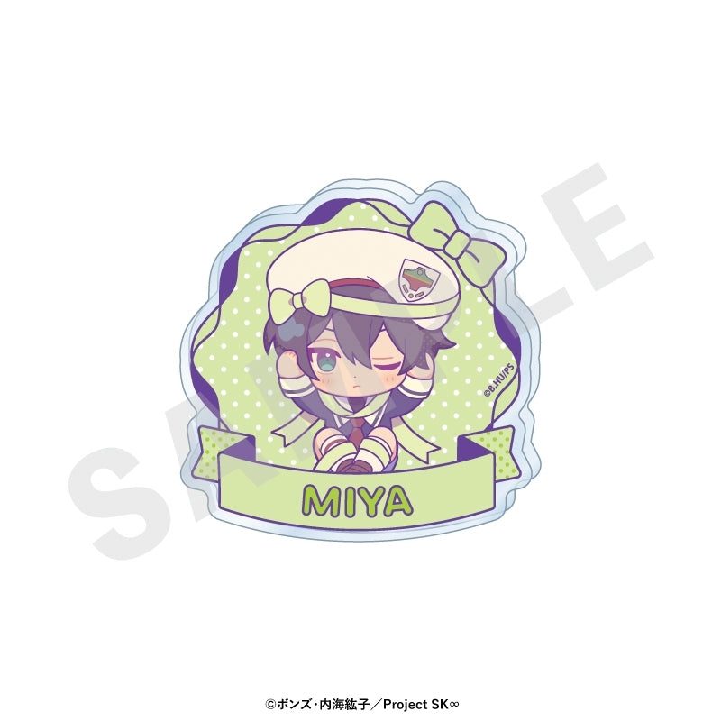 (Goods - Badge) Original TV Anime - SK8 the Infinity Chibi Ribbon Series Trading Name Badge (8 Types Total)(Blind Box -Single)