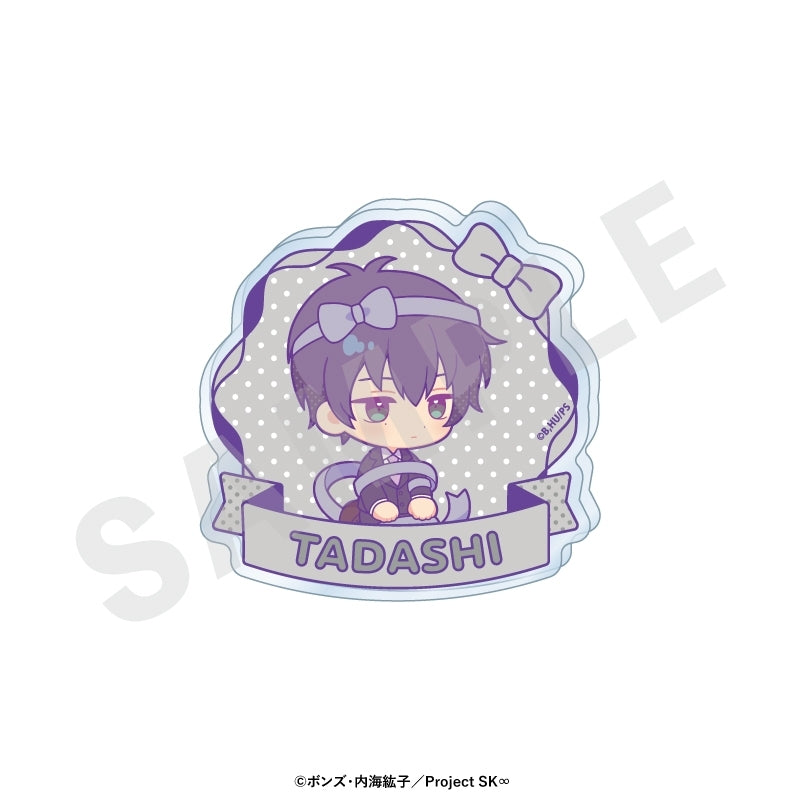 (Goods - Badge) Original TV Anime - SK8 the Infinity Chibi Ribbon Series Trading Name Badge (8 Types Total)(Blind Box -Single)