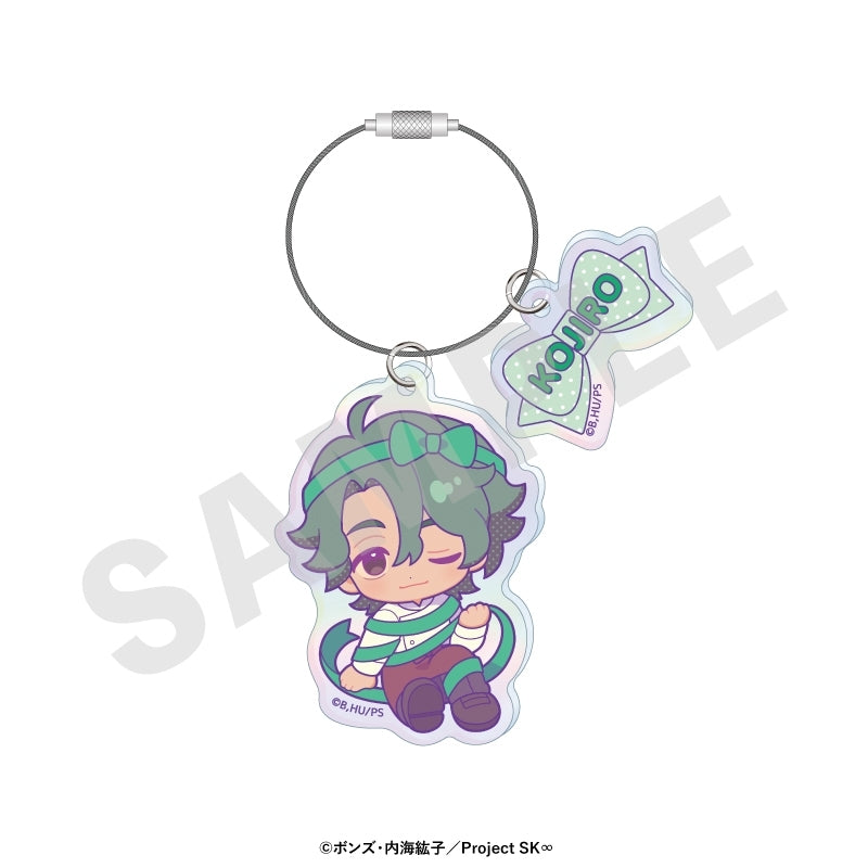 (Goods - Keychain) Original TV Anime - SK8 the Infinity Chibi Ribbon Series Iridescent Acrylic Keychain (K𝗈𝗃𝗂𝗋𝗈)
