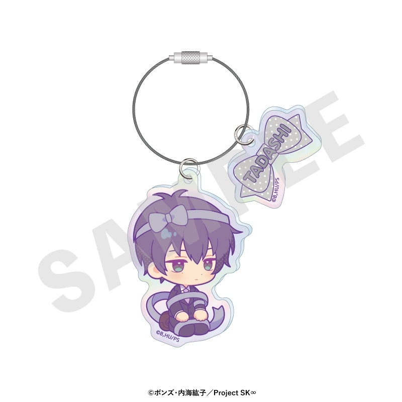 (Goods - Keychain) Original TV Anime - SK8 the Infinity Chibi Ribbon Series Iridescent Acrylic Keychain (Tadashi)