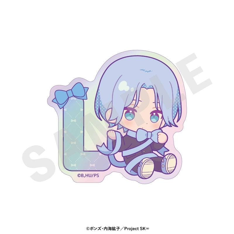 (Goods - Sticker) Original TV Anime - SK8 the Infinity Chibi Ribbon Series Trading Iridescent Sticker (8 Types Total)(Blind Box -Single)