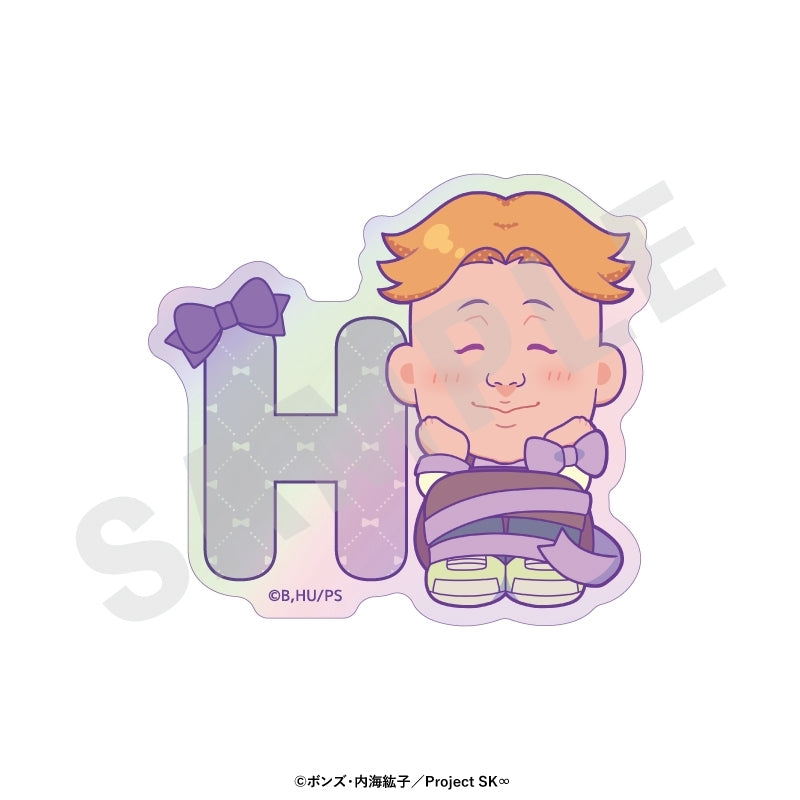(Goods - Sticker) Original TV Anime - SK8 the Infinity Chibi Ribbon Series Trading Iridescent Sticker (8 Types Total)(Blind Box -Single)