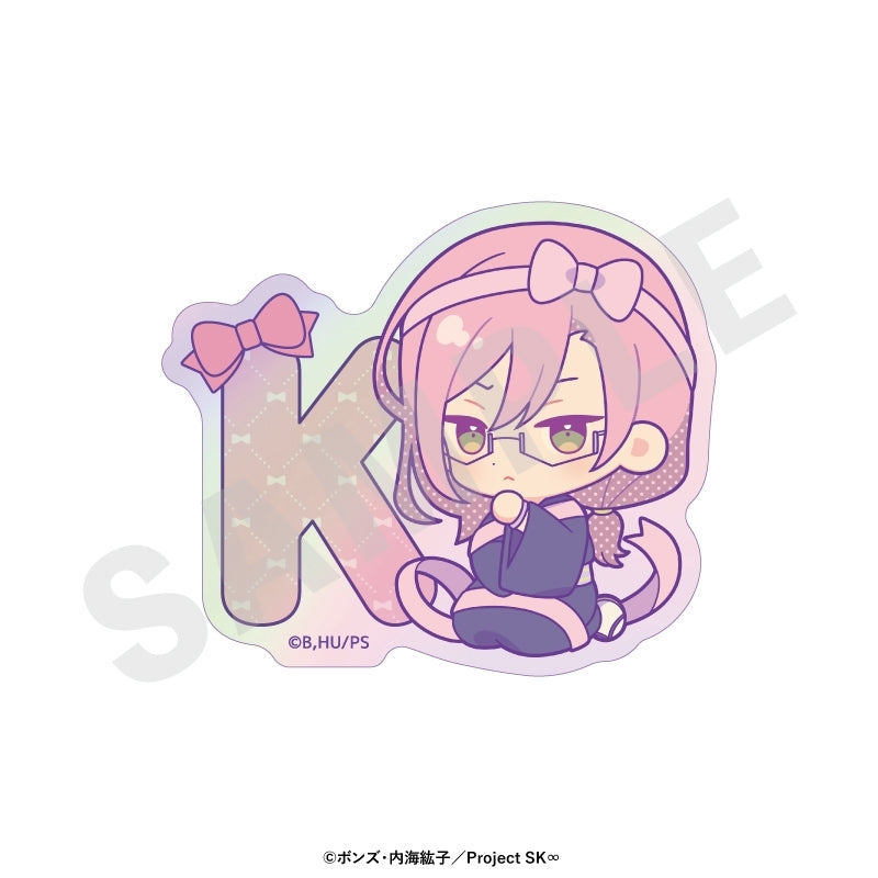 (Goods - Sticker) Original TV Anime - SK8 the Infinity Chibi Ribbon Series Trading Iridescent Sticker (8 Types Total)(Blind Box -Single)