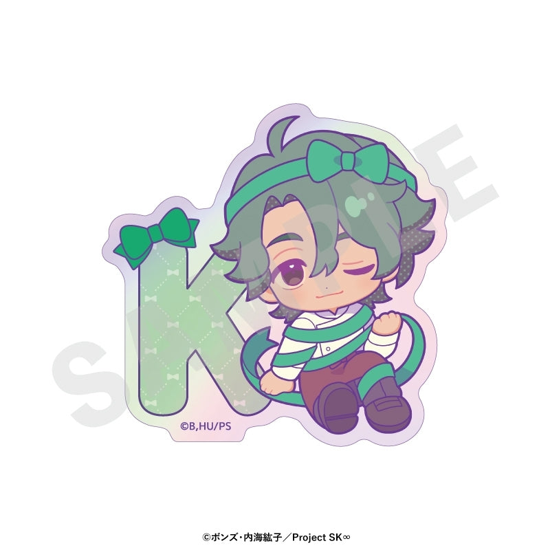 (Goods - Sticker) Original TV Anime - SK8 the Infinity Chibi Ribbon Series Trading Iridescent Sticker (8 Types Total)(Blind Box -Single)