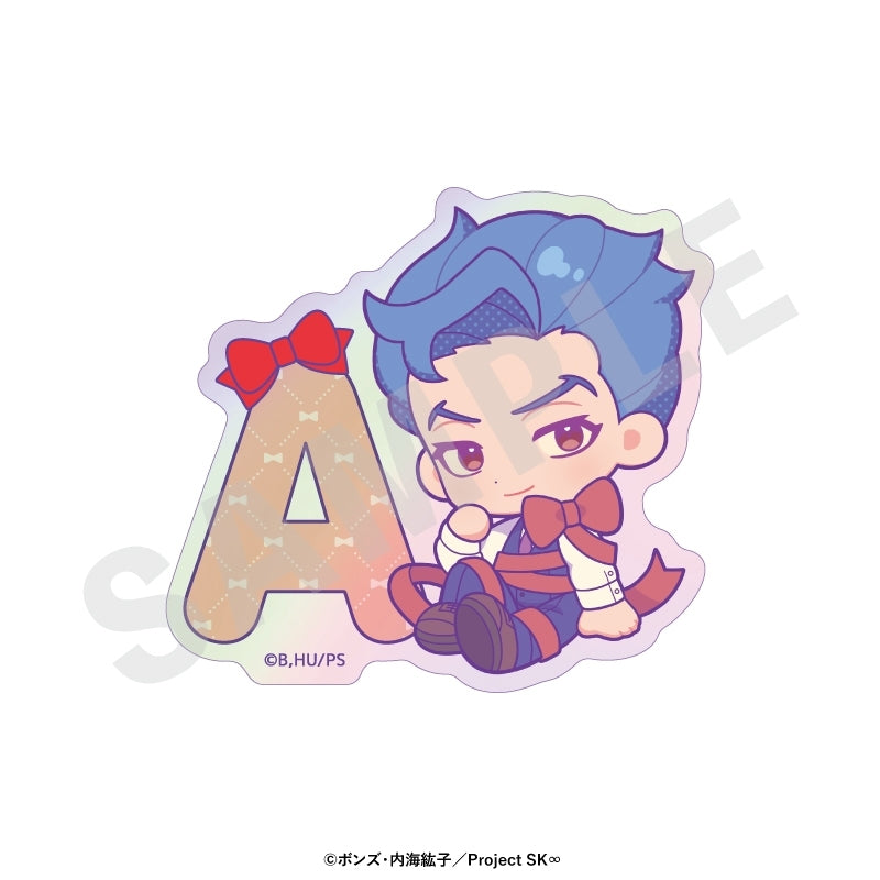 (Goods - Sticker) Original TV Anime - SK8 the Infinity Chibi Ribbon Series Trading Iridescent Sticker (8 Types Total)(Blind Box -Single)