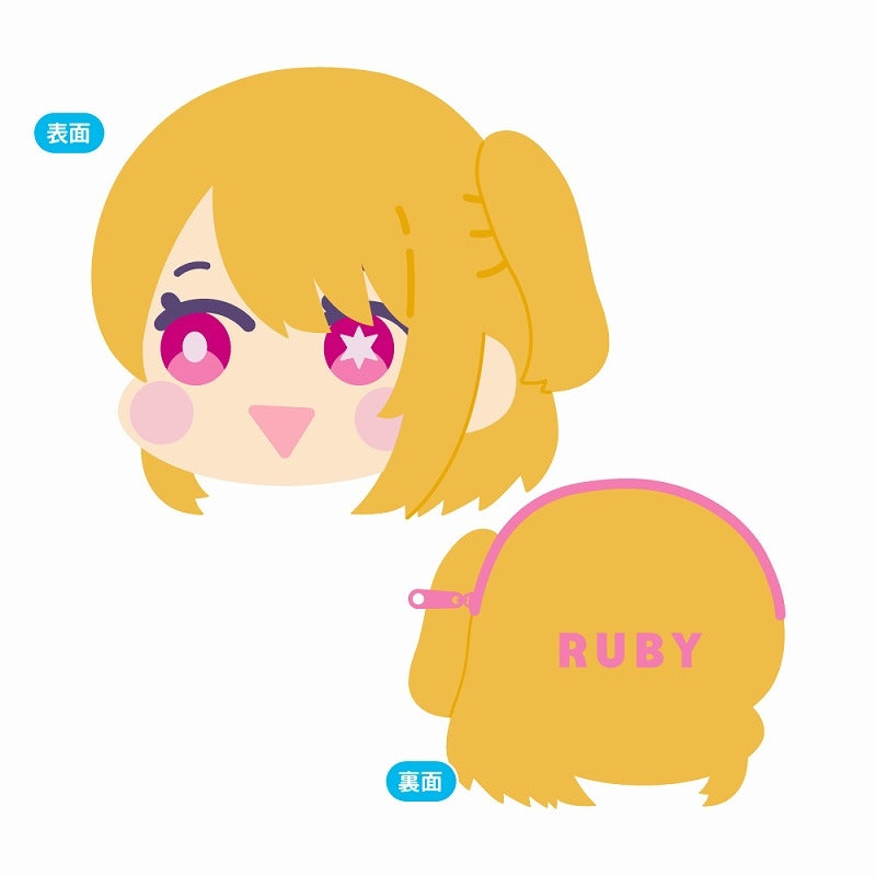 [Oshi no Ko] Mofumofu Face Coin Case C: Ruby
