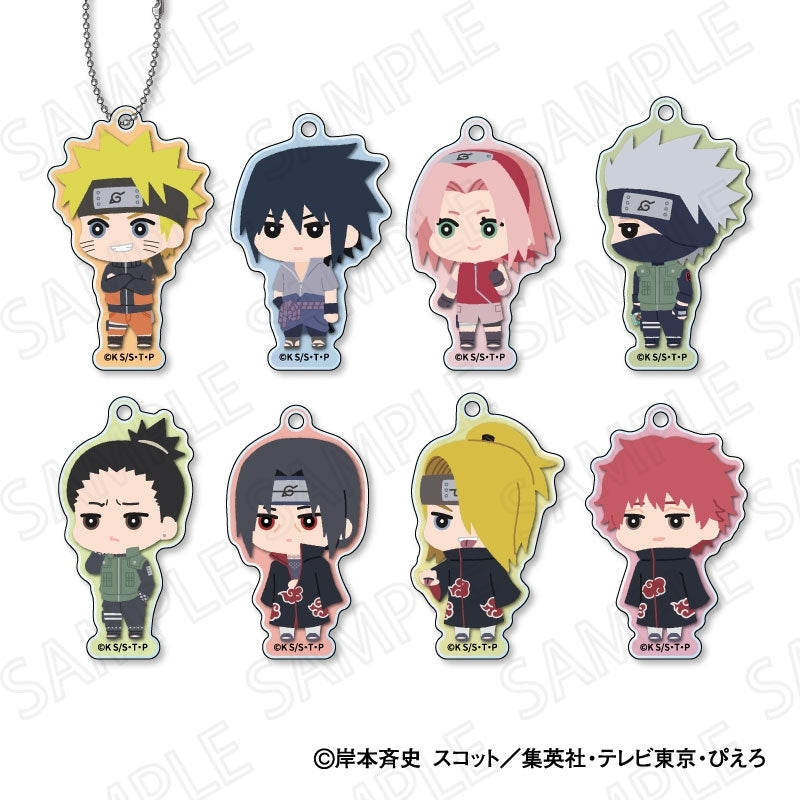 (1BOX=8)(Goods - Key Chain) NARUTO Shippuden TV Anime Mofumofu Acrylic Key Chain(Blind Box -Single)