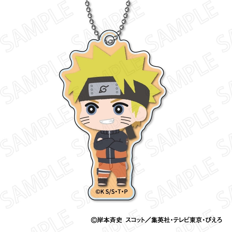 (1BOX=8)(Goods - Key Chain) NARUTO Shippuden TV Anime Mofumofu Acrylic Key Chain(Blind Box -Single)