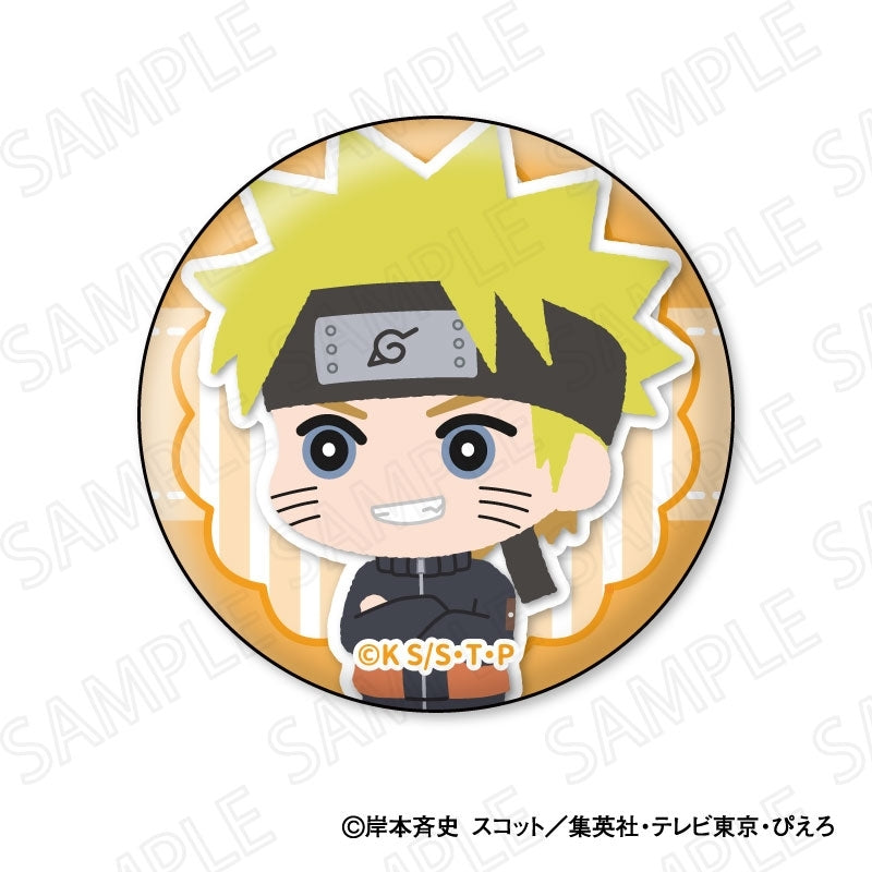 (1BOX=8)(Goods - Badge) NARUTO Shippuden TV Anime Mofumofu Button Badge Collection(Blind Box -Single)